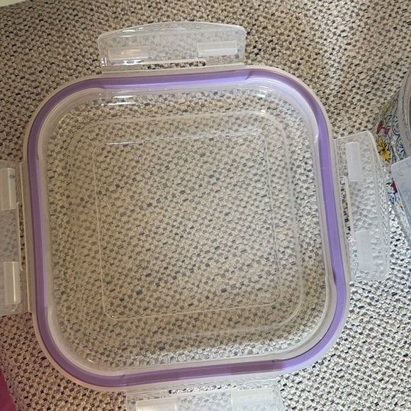 Set of 2 Floral Glass Food Storage Containers - Picture 8 of 8